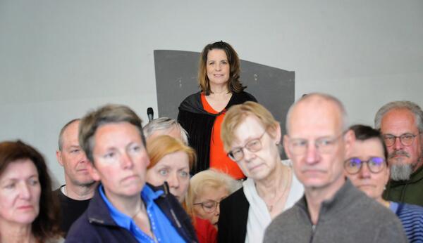 Probenarbeit zum Stadt-Theater-Spektakel: Stefanie H�ner